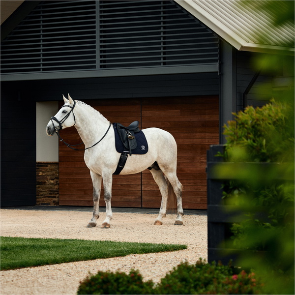 2026 WeatherBeeta Softshell Pro 3D Air-Tec Dressage Saddle Pad 1030351 - Navy